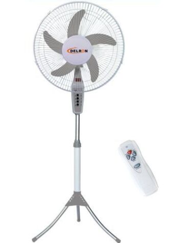 Delron 16" - DSF-44R Remote Standing Fan - White/Grey