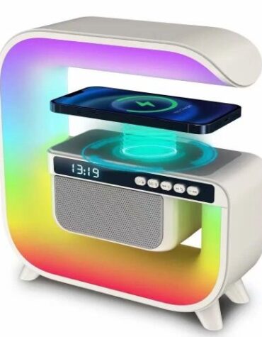 G3 6 In 1 Portable Bluetooth Speaker With Radio, Alarm Clock Display 15W Wireless 