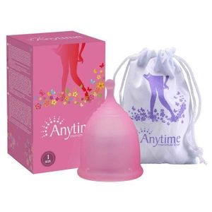 Anytime Women Silicone Anti Leakage Menstrual Period Cup S