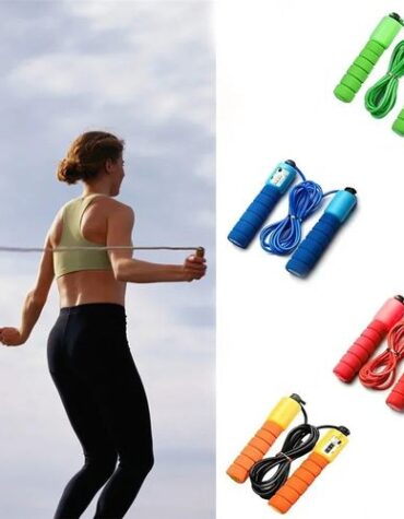Professional Jump Rope with Electronic Counter 2.4m Adjustable Fast Speed Counting Skipping Rope Jumping Wire Workout Equipments