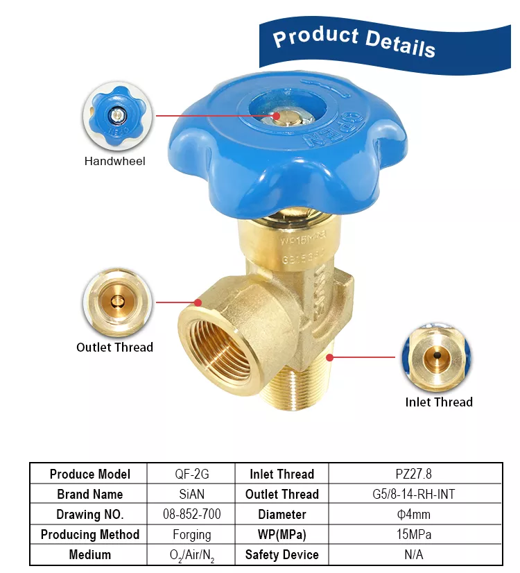 Cylinder Valves (internal Thread valve)