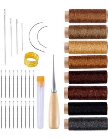 Leather Working Tools 38 Pcs Leather Sewing Tools Kit 