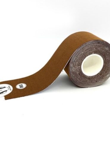 Push up Breast Body Tape Boob Bra Lift Tape Boob Tape for Breast Lift Invisible New, Natural Brown,5cm*5M