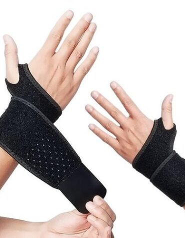 Genetic 2pcs Wrist Support Brace Wrist Stabilizer Adjustable-Black