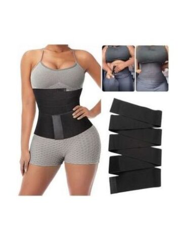 Tummy Wrap Waist Bandage-Black