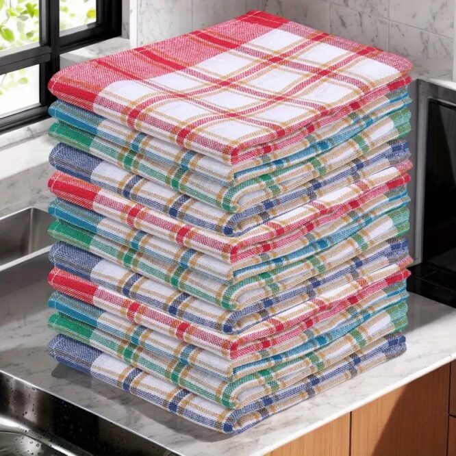 3 pieces Multifunctional Coral Fleece Towels, Super Absorbent Microfibre Cleaning Cloth v