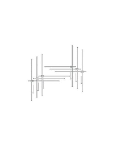 Aluminium FM Dipole 6-Bay Antenna, 2500 Watt, 7/16 Connector