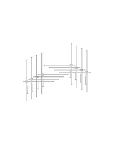 Aluminium FM Dipole 8-Bay Antenna, 2500 Watt, 7/8 Connector